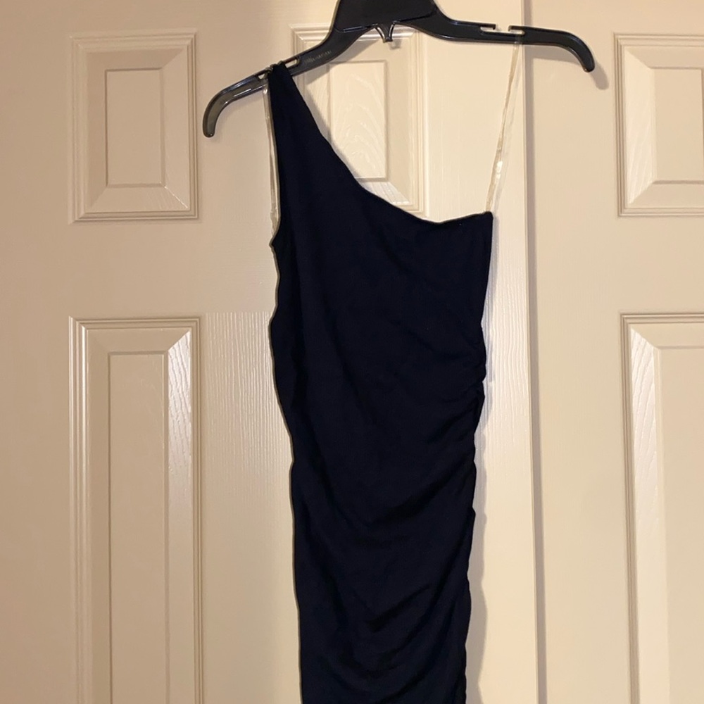 NWT Altard State Black Mid Length One Shoulder Dress